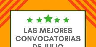 Convocatorias del mes de julio para mexicanos Convocatorias del mes de julio para mexicanos