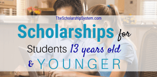 Scholarships For Trainees 13 Years Of Ages & & Younger Scholarships For Trainees 13 Years Of Ages & & Younger