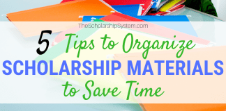 5 Tips to Arrange Scholarship Products to Conserve Time 5 Tips to Arrange Scholarship Products to Conserve Time