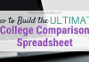 How to Develop the Ultimate College Contrast Spreadsheet How to Develop the Ultimate College Contrast Spreadsheet