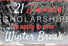 21 January Scholarships To Use To Over Winter Season Break 21 January Scholarships To Use To Over Winter Season Break