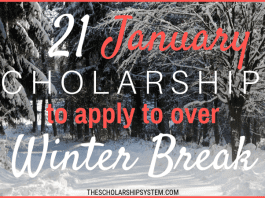 21 January Scholarships To Use To Over Winter Season Break 21 January Scholarships To Use To Over Winter Season Break
