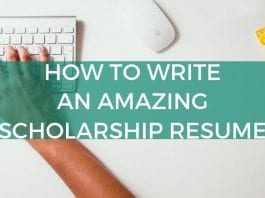How to Compose a Fantastic Scholarship Resume How to Compose a Fantastic Scholarship Resume
