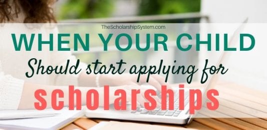When Your Kid Ought To Start Making An Application For Scholarships When Your Kid Ought To Start Making An Application For Scholarships