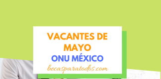 ONU vacantes en México, mes de mayo ONU vacantes en México, mes de mayo
