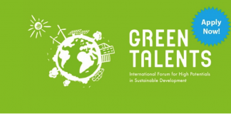 Concurso internacional Green Talents para desarrollo sustentable Concurso internacional Green Talents para desarrollo sustentable