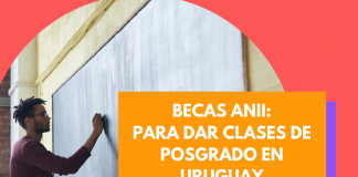 Becas ANII para profesores, para dar clases en Uruguay Becas ANII para profesores, para dar clases en Uruguay
