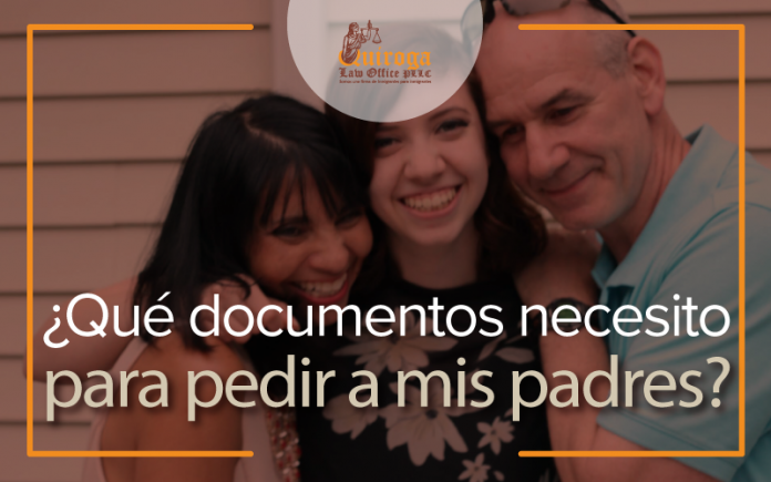 ¿ Qué documentos necesito para pedir a mis padres?
