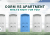 Dormitory vs. Apartment or condo– What’s Right for You? Dormitory vs. Apartment or condo– What’s Right for You?