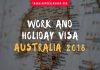 Work and Vacation Visa para viajar y trabajar en Australia Work and Vacation Visa para viajar y trabajar en Australia