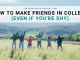 How to Make Pals in College (Even If You’re Shy) How to Make Pals in College (Even If You’re Shy)