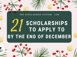 21 Scholarships To Apply To By The End Of December 21 Scholarships To Apply To By The End Of December