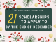21 Scholarships To Apply To By The End Of December 21 Scholarships To Apply To By The End Of December