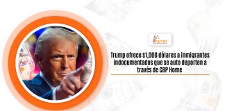 Aposento Trump ofrece $1,000 dólares a inmigrantes indocumentados que se automóvil deporten a través de CBP Home Aposento Trump ofrece $1,000 dólares a inmigrantes indocumentados que se automóvil deporten a través de CBP Home