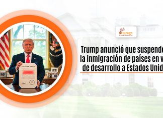 Trump anunció que suspenderá la inmigración de países en vías de expansión a Estados Unidos Trump anunció que suspenderá la inmigración de países en vías de expansión a Estados Unidos