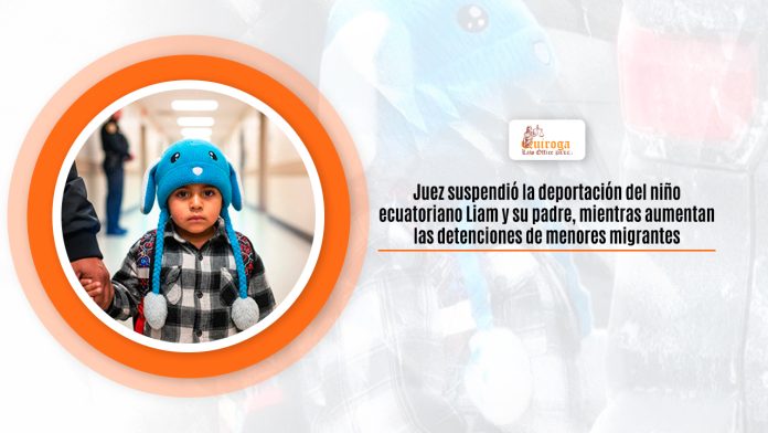 Árbitro suspendió la desarraigo del rorro ecuatoriano Liam y su artista mientras tanto aumentan las detenciones de menores migrantes