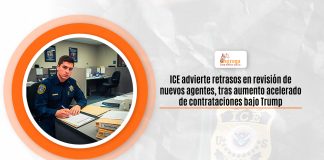 ICE advierte retrasos en revisión de nuevos agentes, tras incremento escopetado de contrataciones pequeño Trump ICE advierte retrasos en revisión de nuevos agentes, tras incremento escopetado de contrataciones pequeño Trump
