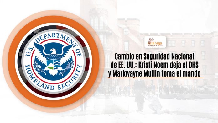 Alteración en Entereza Franquista de EE. UU.: Kristi Noem deja el DHS y Markwayne Mullin toma el interruptor