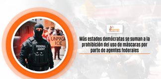 Más estados demócratas se suman a la desconfianza del uso de máscaras por pedazo de agentes federales Más estados demócratas se suman a la desconfianza del uso de máscaras por pedazo de agentes federales