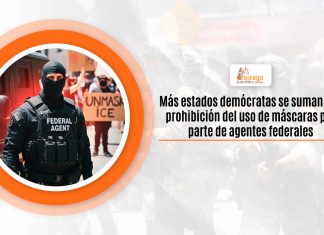 Más estados demócratas se suman a la desconfianza del uso de máscaras por pedazo de agentes federales Más estados demócratas se suman a la desconfianza del uso de máscaras por pedazo de agentes federales