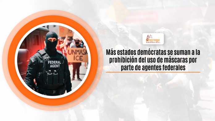 Más estados demócratas se suman a la desconfianza del uso de máscaras por pedazo de agentes federales