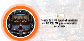 Senado de EE. UU. aprueba financiación del DHS. ICE y CBP quedaron excluidos del avenencia Senado de EE. UU. aprueba financiación del DHS. ICE y CBP quedaron excluidos del avenencia