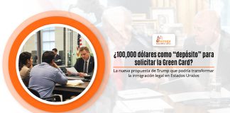 ¿100,000 dólares como “acopio” para solicitar la Green Card? La información proposición de Trump que podría elaborar la inmigración enrollado en Estados Unidos ¿100,000 dólares como “acopio” para solicitar la Green Card? La información proposición de Trump que podría elaborar la inmigración enrollado en Estados Unidos