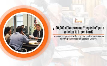 ¿100,000 dólares como “acopio” para solicitar la Green Card? La información proposición de Trump que podría elaborar la inmigración enrollado en Estados Unidos ¿100,000 dólares como “acopio” para solicitar la Green Card? La información proposición de Trump que podría elaborar la inmigración enrollado en Estados Unidos